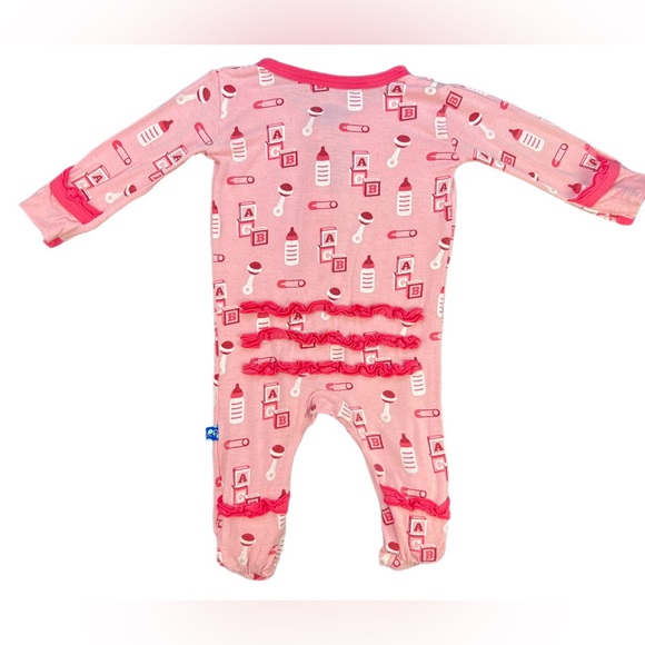 KICKEE PANTS Bamboo Footie - 3-6M - Picture 3 of 3